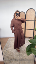 ROBE CHEMISE CHOCOLAT - SAHI