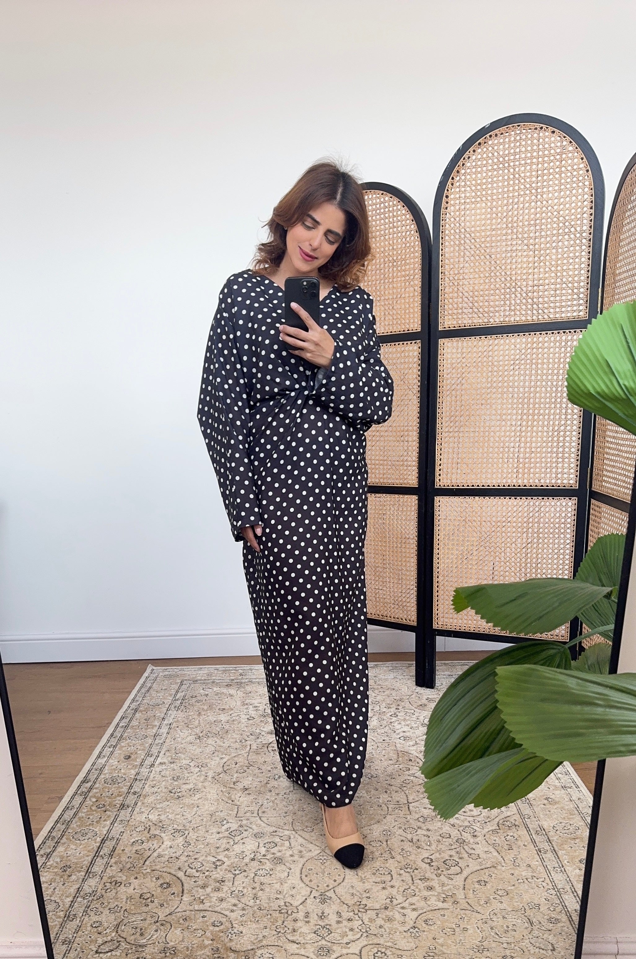 ROBE POLKA NOIR - TARA
