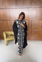 CAFTAN BRODÉ NOIR - LAYLA