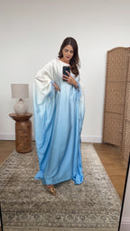 ANALIA CAFTAN EN OMBRÉ SKY BLEU