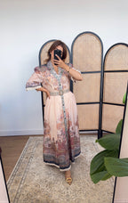 BLUSH CACHEMIRE ROBE - ROSEWOOD