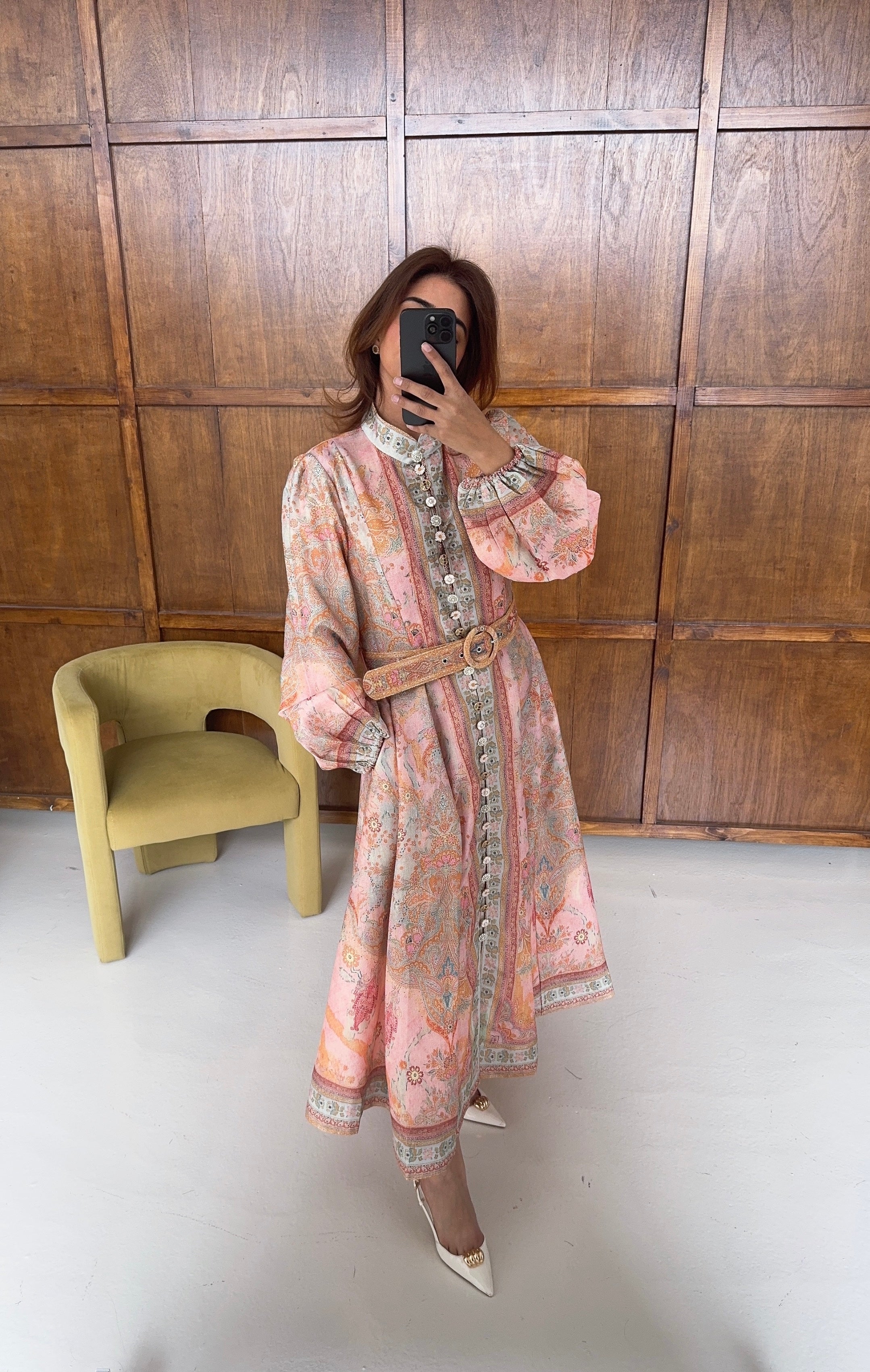 CACHEMIRE BOUTON MAXI ROBE - NOVA