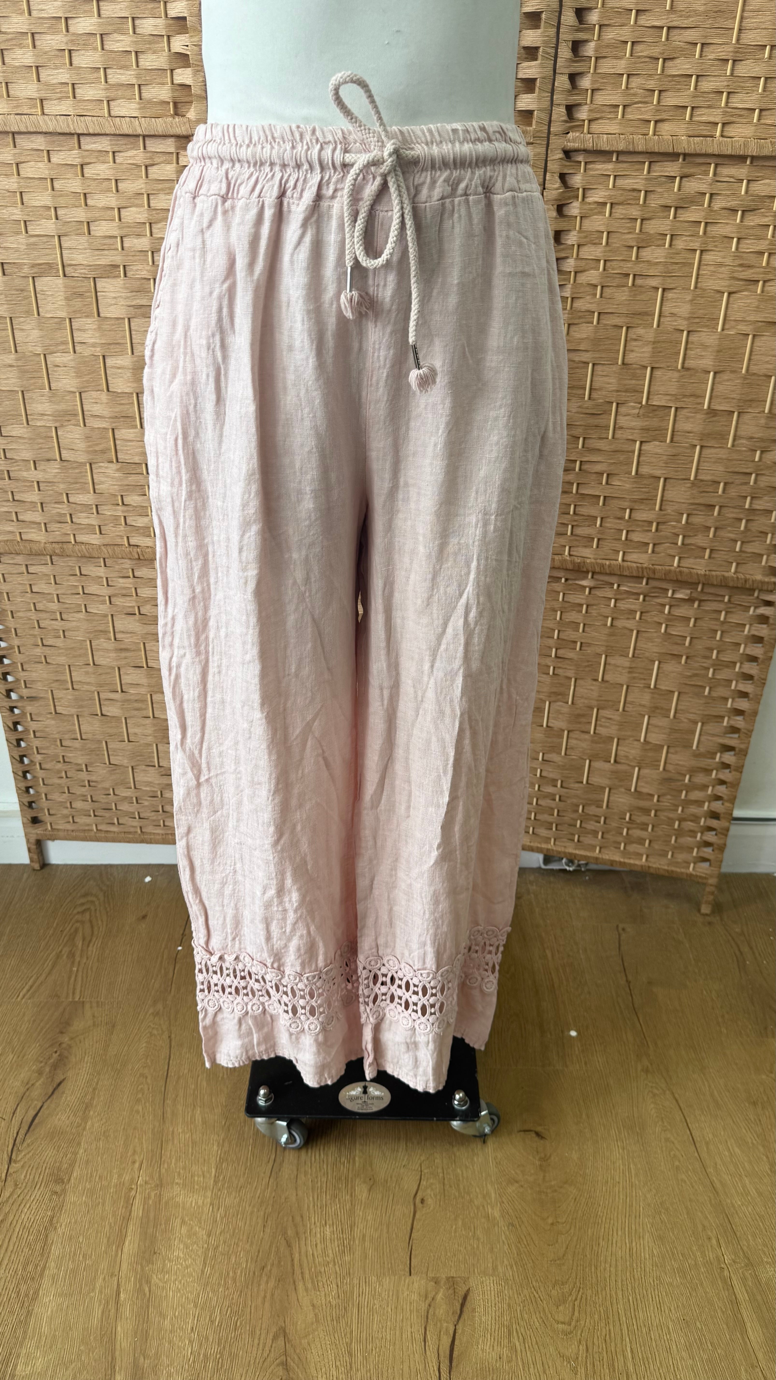 CROCHET ROSE PANTALON DÉSTOCKAGE