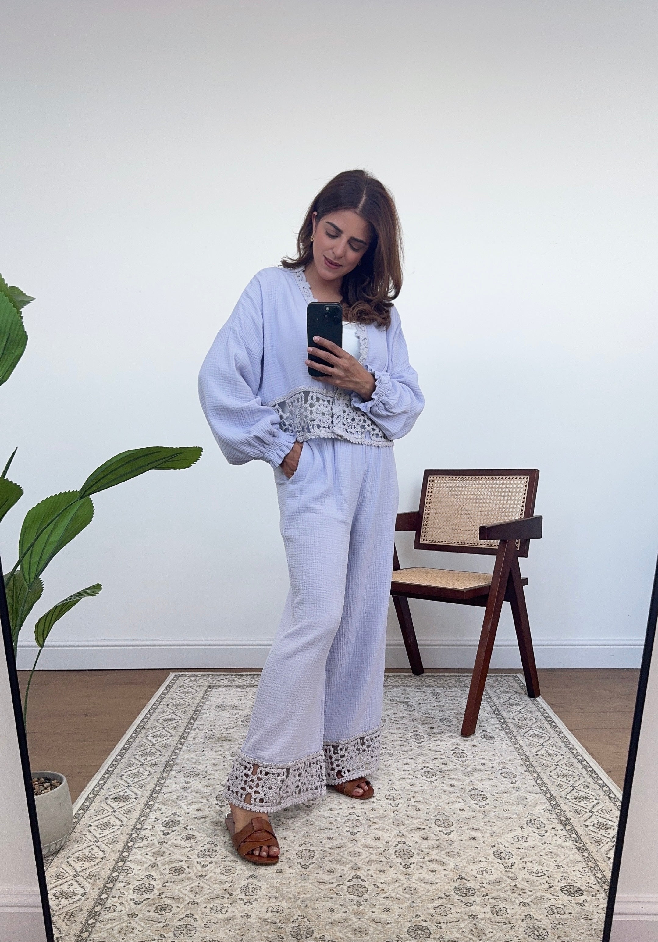 ENSEMBLE CROCHET LILAS - HALI