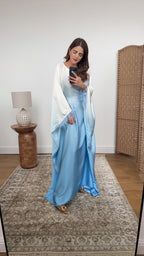 ANALIA CAFTAN EN OMBRÉ SKY BLEU