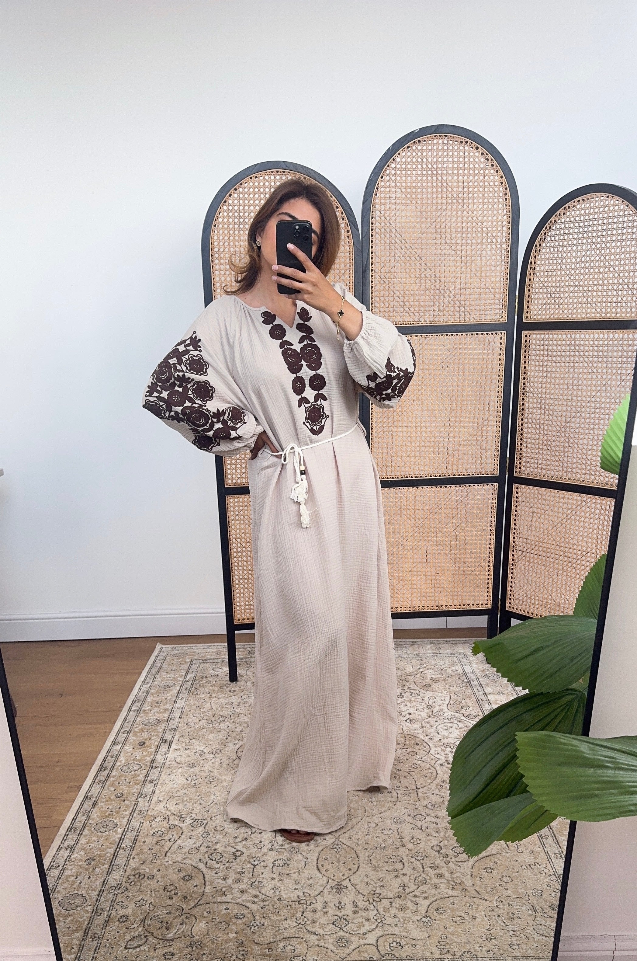 ROBE COTON CRÈME - YENA