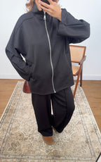 ENSEMBLE ZIP NOIR - LUCIA