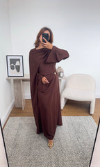 ROBE COCO AVEC DRAPÉ FOULARD - ZARIA
