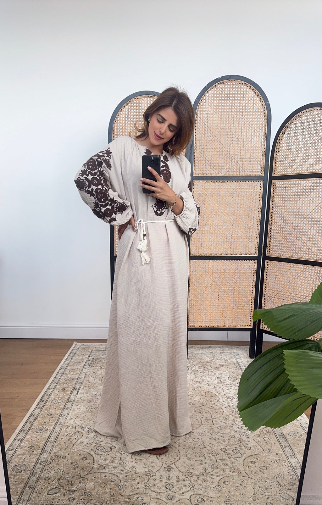 ROBE COTON CRÈME - YENA