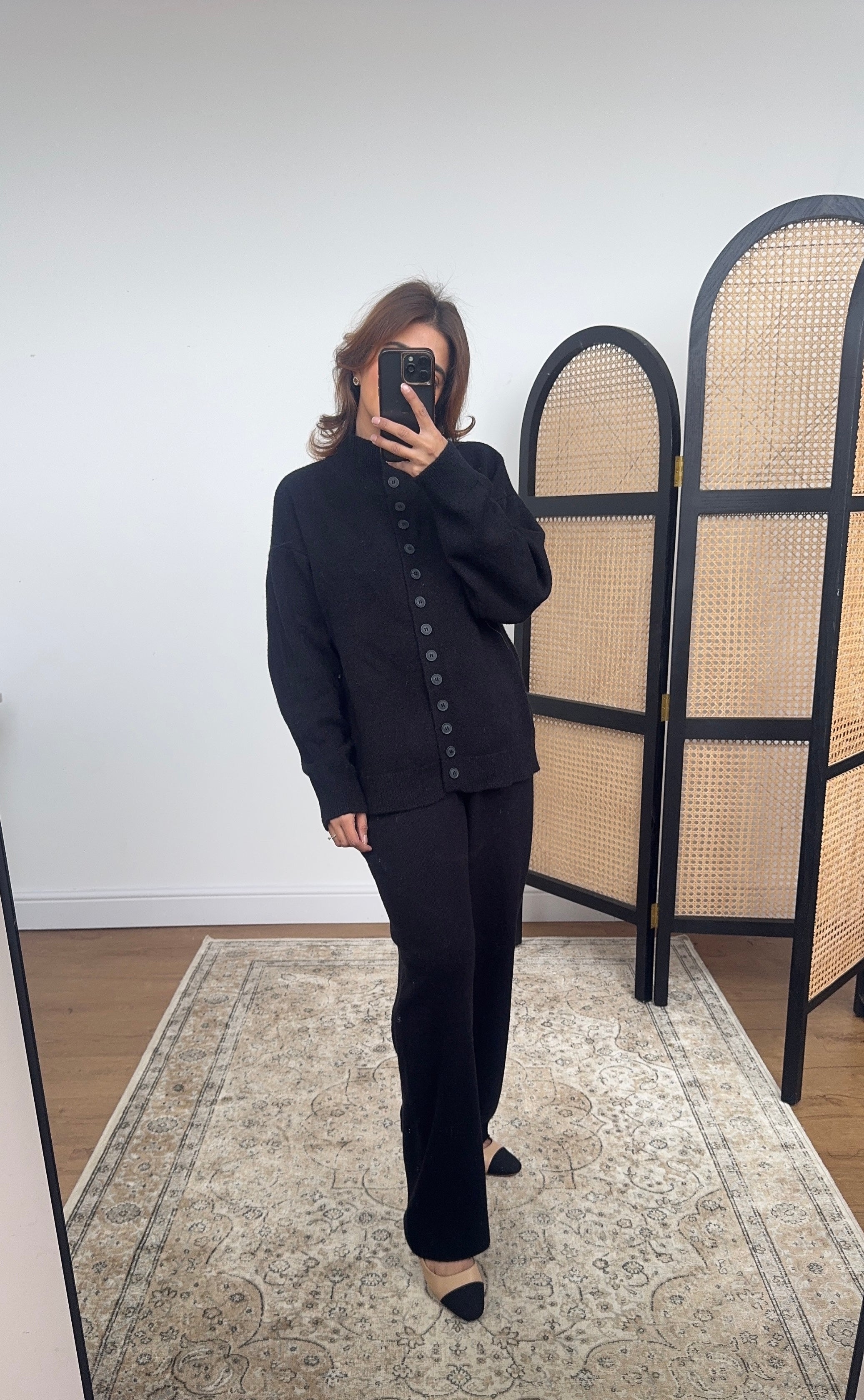 ENSEMBLE MAILLE NOIR - MEGA