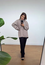 VESTE FOULARD TAUPE - ENVE