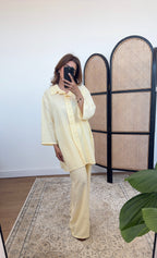 ENSEMBLE CHEMISE JAUNE - INA