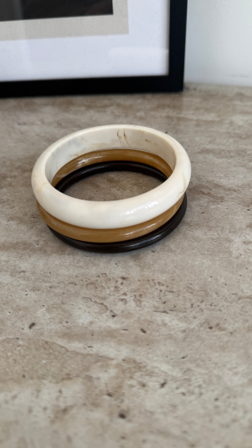 ENSEMBLE BRACELET ONDULÉ CRÈME