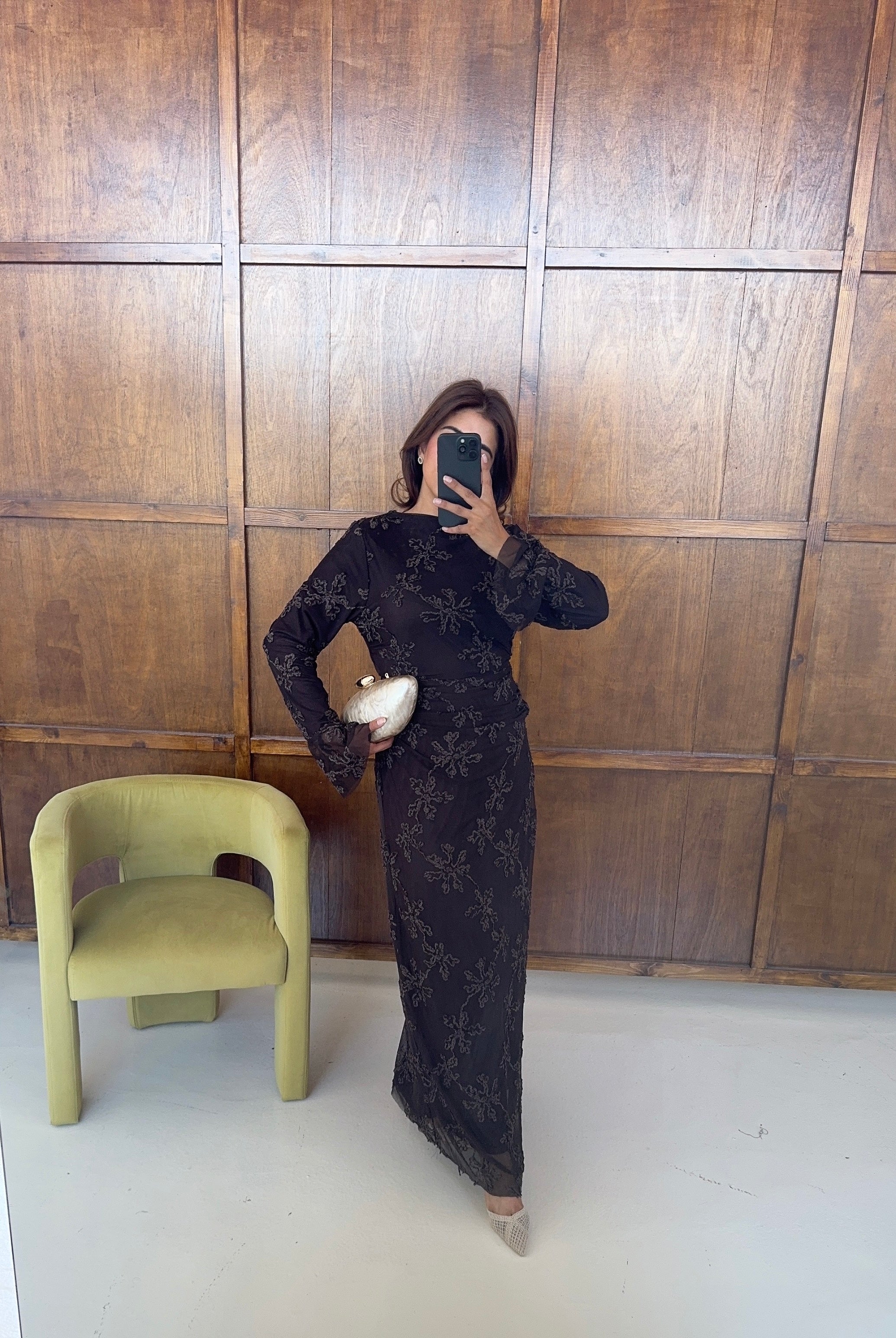 ROBE DOUBLÉ MESH COCO - MIRA