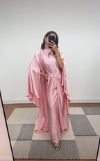 ROBE CAPE CRINKLE ROSE - ALYA