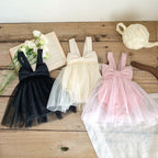 ROBE BARBOTEUSE TULLE NŒUD NOIR