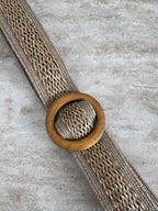 SAHARA MARRON WEAVE STRETCH CEINTURE