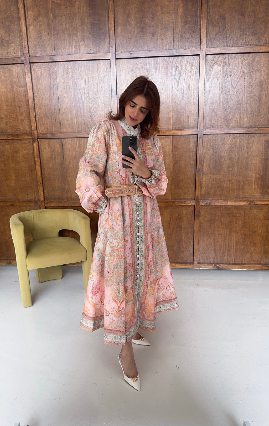 CACHEMIRE BOUTON MAXI ROBE - NOVA