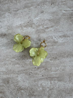 PISTACHIO FLEUR BOUCLES D'OREILLES