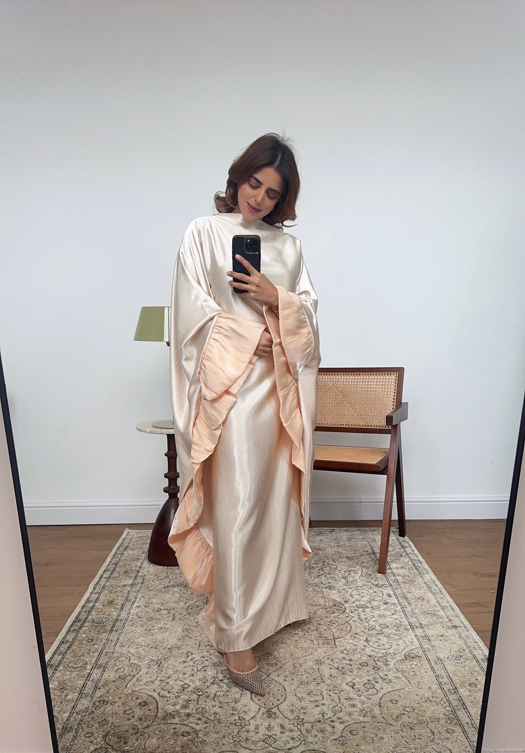 CAFTAN VOLANT CRÈME - LAYANA