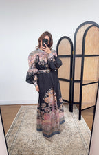ROBE CACHEMIRE NOIR - NADINE