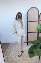 ENSEMBLE TEXTURÉ CRÈME - KAIA