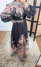 ROBE CACHEMIRE NOIR - NADINE