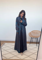 DANI IMPRIMÉ KIMONO NOIR/BLEU