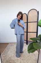 ENSEMBLE CHEMISE BLEU MARINE - INA