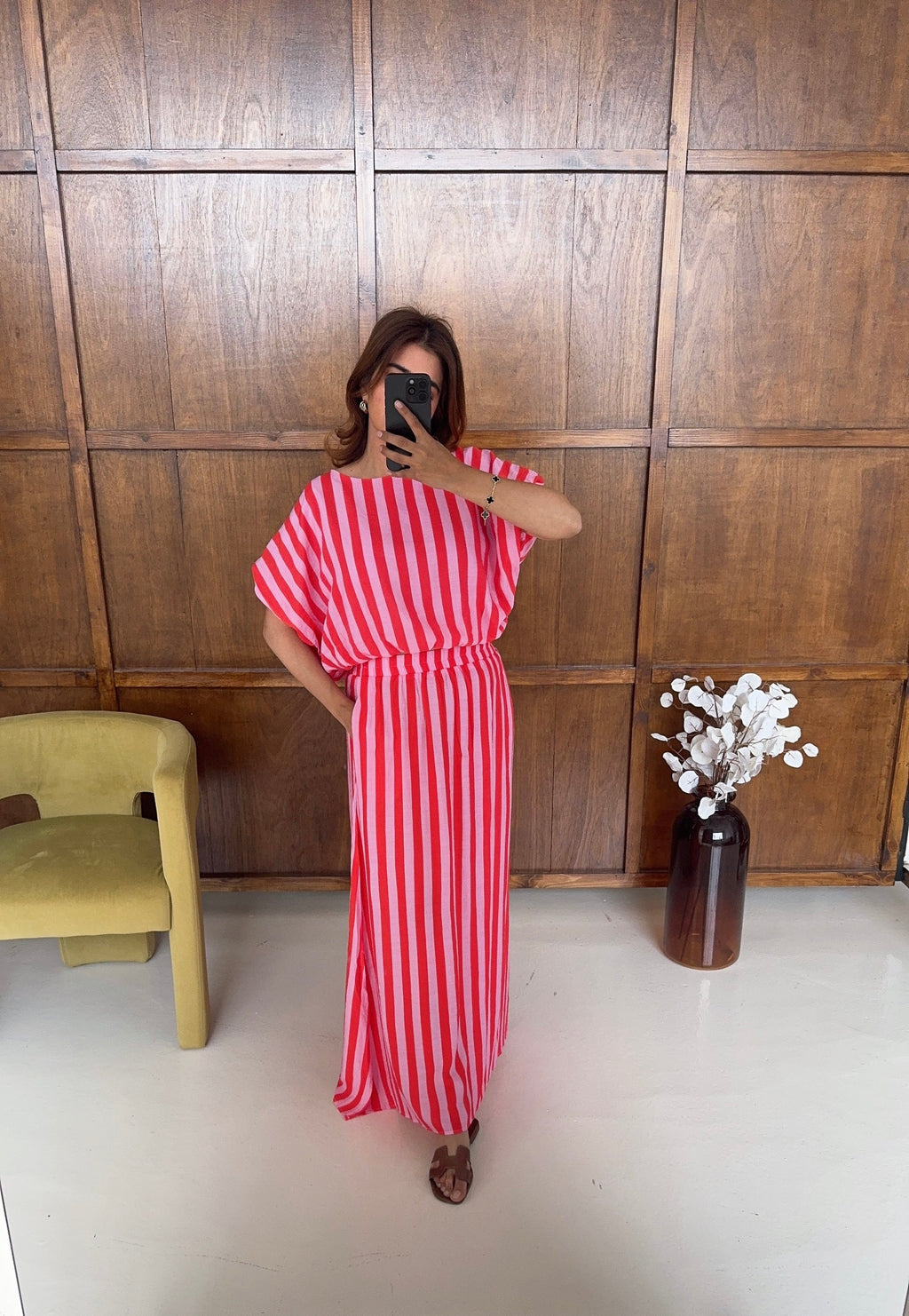 RESORT RAYÉ BATWING HAUT ET JUPE ENSEMBLE - TALISA
