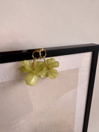 PISTACHIO FLEUR BOUCLES D'OREILLES