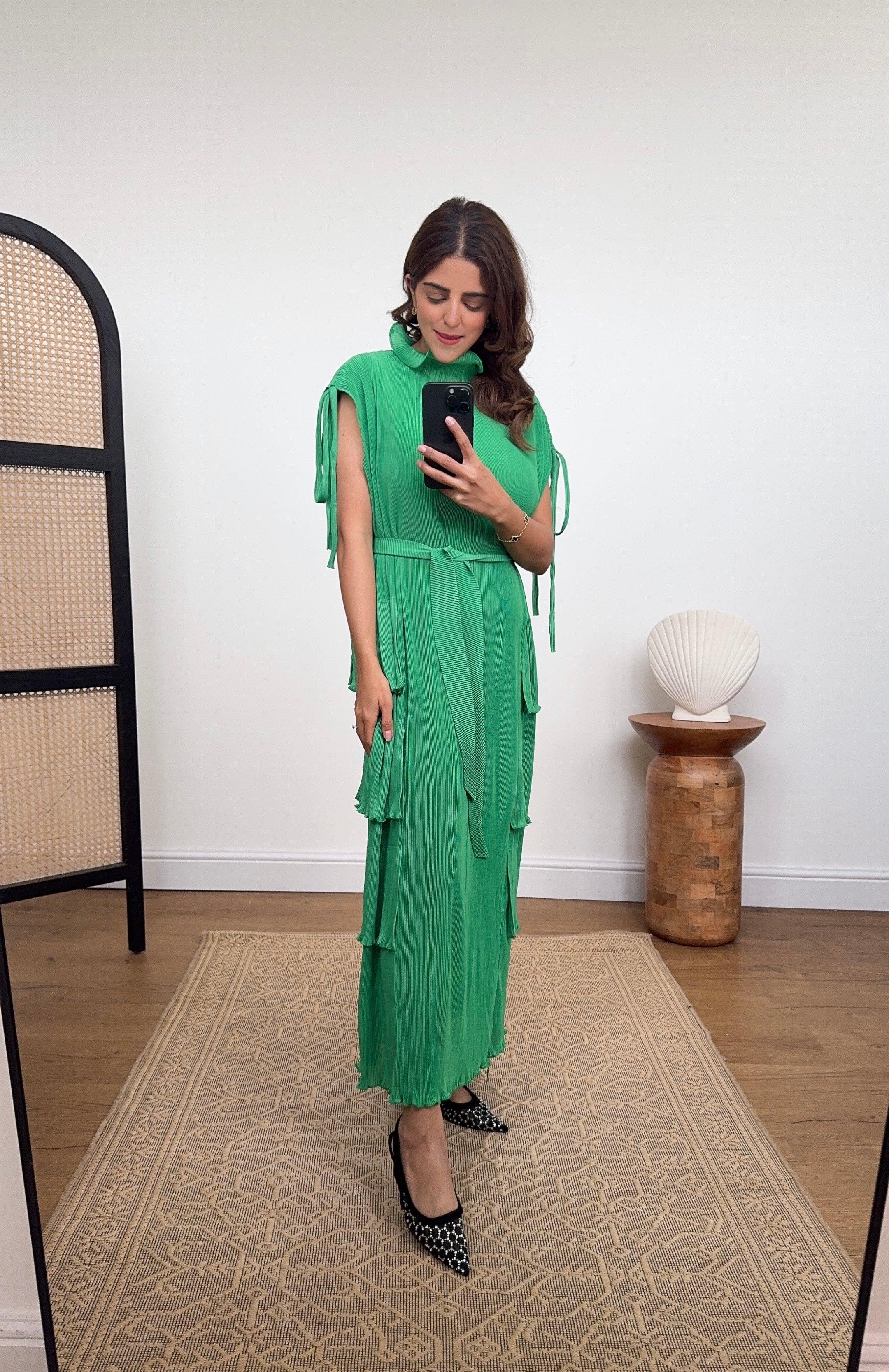 LEONA ROBE EN VERT