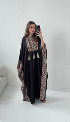 LUXURY NOIR BRODÉ CAFTAN - ILYA