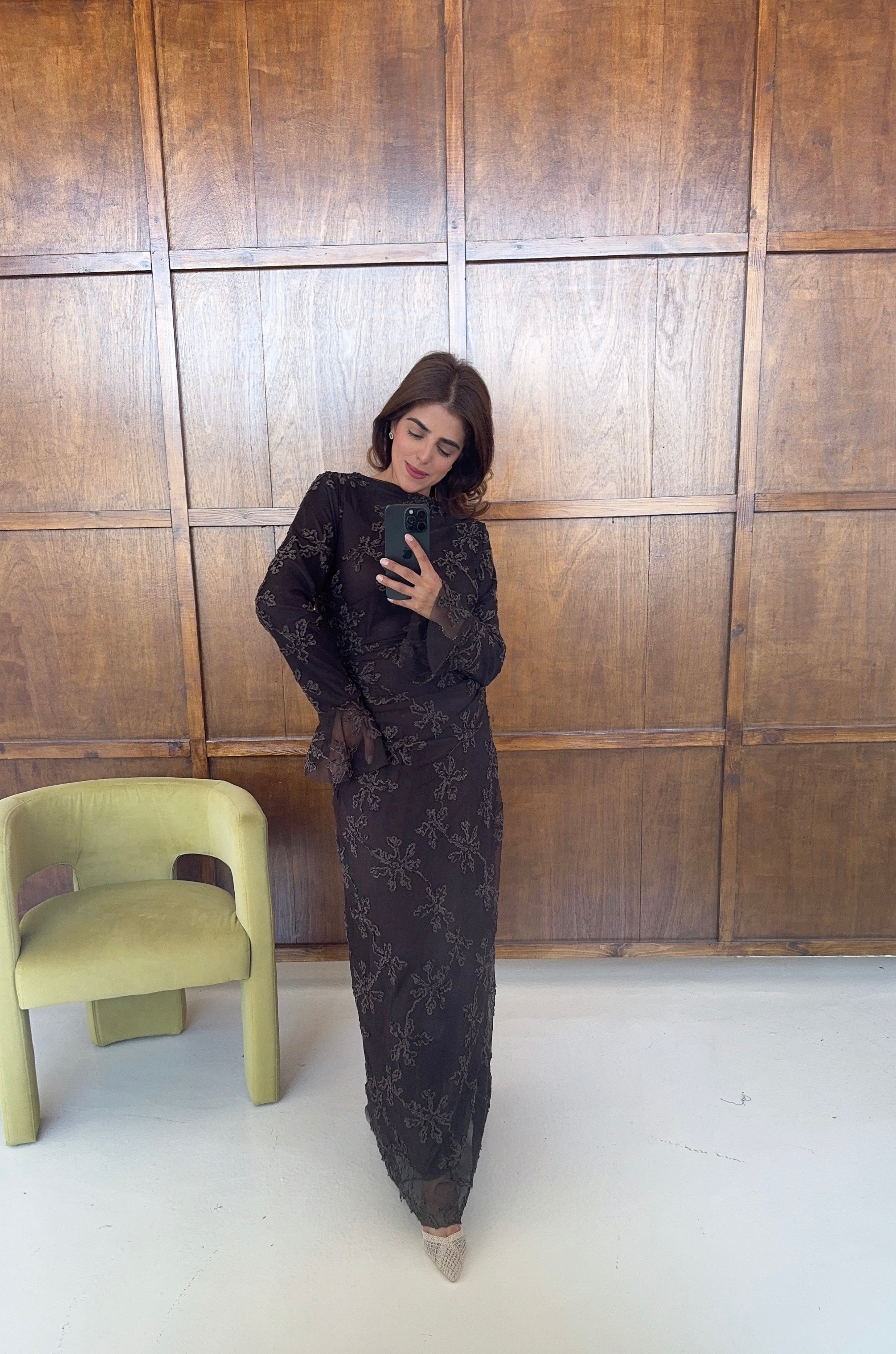 ROBE DOUBLÉ MESH COCO - MIRA