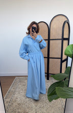 ENSEMBLE JUPE BLEU - INES
