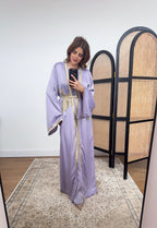 ENSEMBLE KIMONO DEUX PIÈCES LILAS - LUJAIN