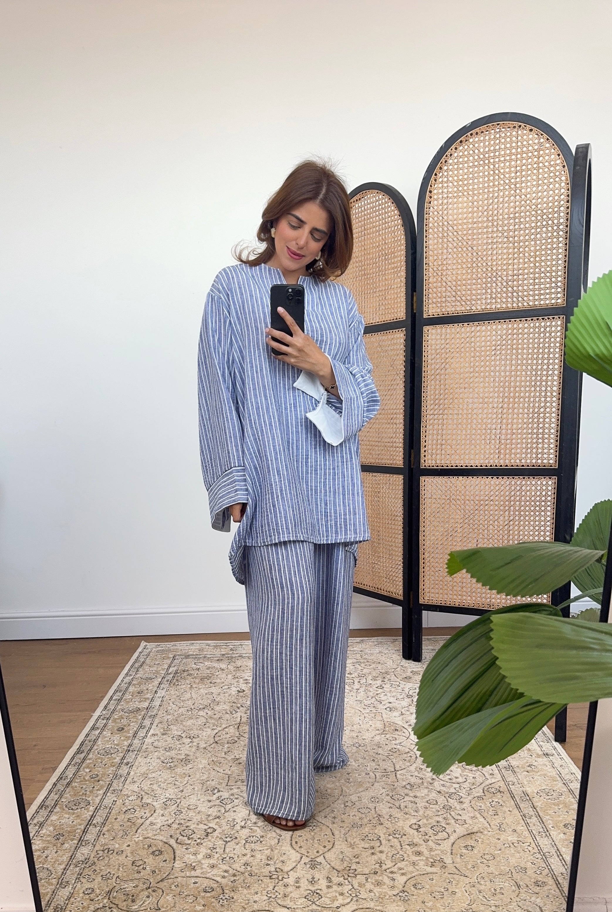 ENSEMBLE RAYÉ BLEU - DAISY