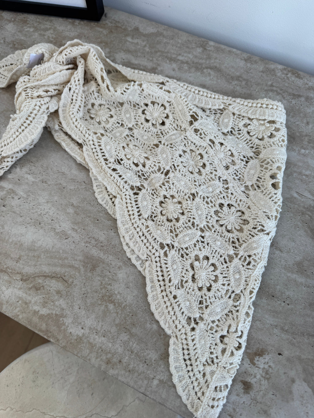 CROCHET CRÈME TAILLE CEINTURE