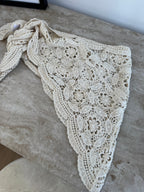 CROCHET CRÈME TAILLE CEINTURE