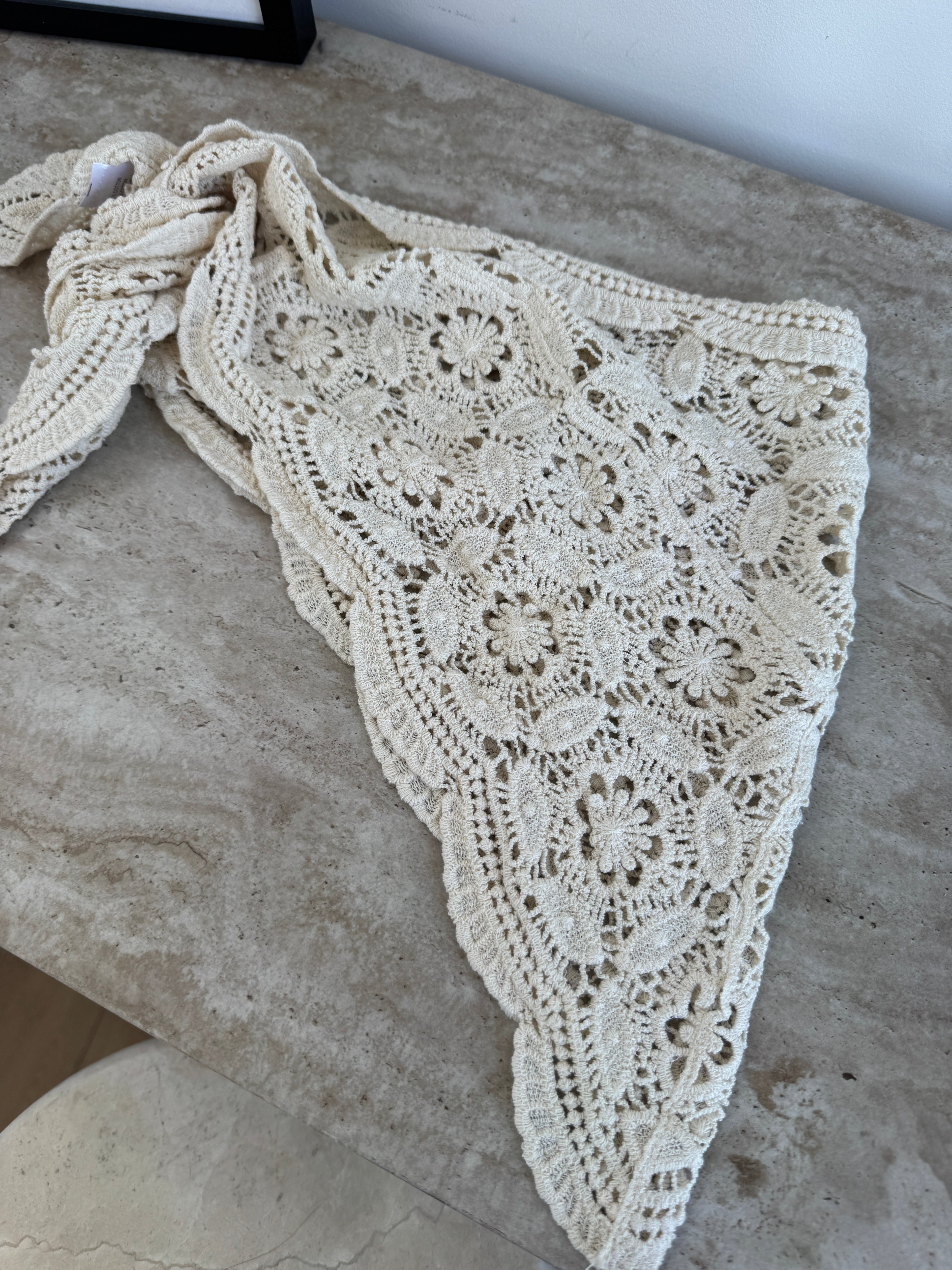 CROCHET CRÈME TAILLE CEINTURE