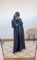 DANI IMPRIMÉ KIMONO NOIR/BLEU