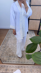 ENSEMBLE KIMONO CROCHET BLANC - ABIA