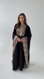 LUXURY NOIR BRODÉ CAFTAN - ILYA