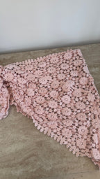 CROCHET ROSE TAILLE CEINTURE